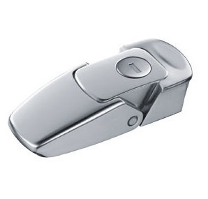 Zinc Alloy Draw Latch - Satin Chrome, Replaces Southco V7, For Toolboxes & Saddlebags